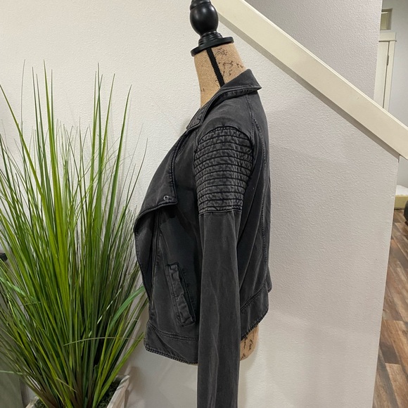 bp moto biker inspired jacket/ blazer in gray - Picture 8 of 8